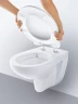 Унитаз Grohe Bau Ceramic 39351000 подвесной с сиденьем Микролифт фарфор подвесной