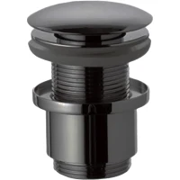 Донный клапан Remer 904CC2114CFP click-clack Черный брашированный хром