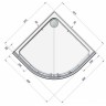 Акриловый поддон для душа Radomir Смарт 90x90x76 1-11-0-0-0-332 Белый