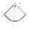 Акриловый поддон для душа Radomir Смарт 90x90x76 1-11-0-0-0-332 Белый