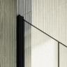 Душевая дверь Maybah Glass MGD-426-6 1200х1980 двустворчатая на монопетлях Черный стекло сатиновое
