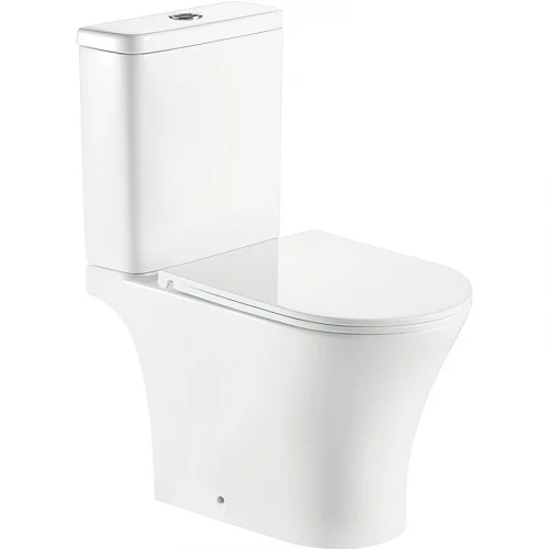 Унитаз компакт SantiLine SL-5010 с бачком и сиденьем Микролифт фаянс напольный