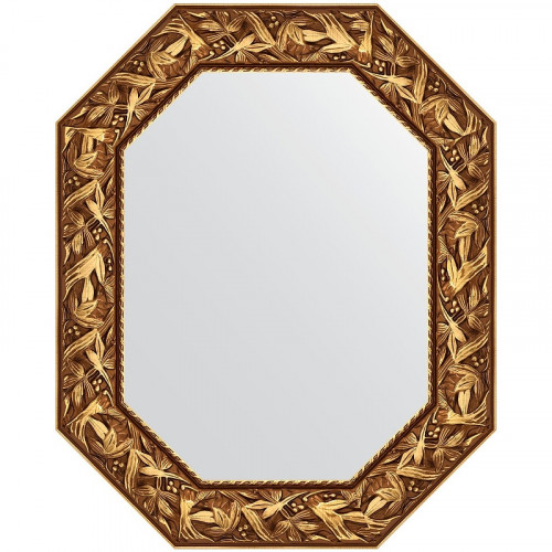 Зеркало Evoform Polygon 78х63 BY 7222 в багетной раме - Византия золото 99 мм стекло