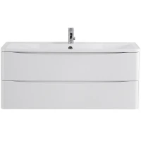 Тумба под раковину BelBagno 120 ACQUA-1200-2C-SO-BL подвесная Bianco Lucido МДФ / ЛДСП