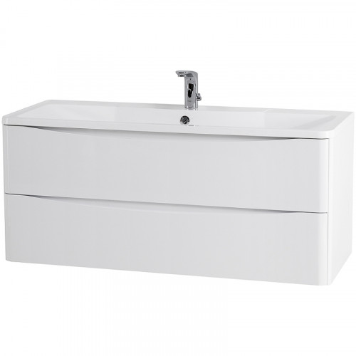 Тумба под раковину BelBagno 120 ACQUA-1200-2C-SO-BL подвесная Bianco Lucido МДФ / ЛДСП