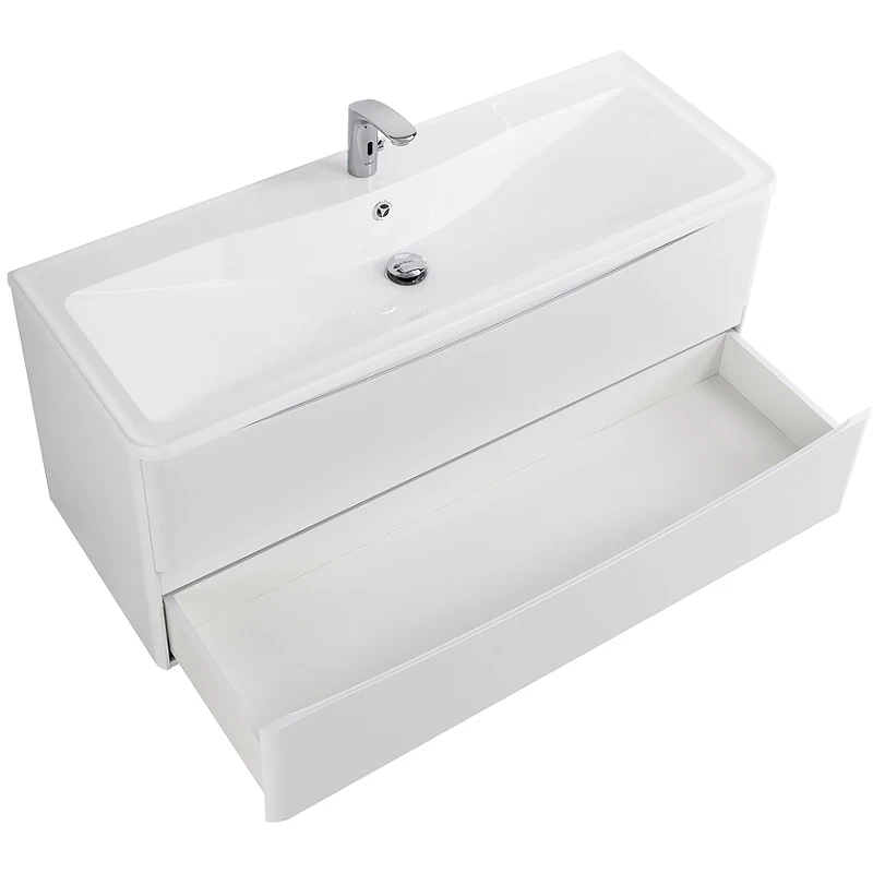 Тумба под раковину BelBagno 120 ACQUA-1200-2C-SO-BL подвесная Bianco Lucido МДФ / ЛДСП
