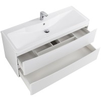 Тумба под раковину BelBagno 120 ACQUA-1200-2C-SO-BL подвесная Bianco Lucido МДФ / ЛДСП