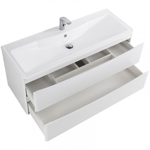 Тумба под раковину BelBagno 120 ACQUA-1200-2C-SO-BL подвесная Bianco Lucido МДФ / ЛДСП