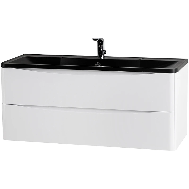 Тумба под раковину BelBagno 120 ACQUA-1200-2C-SO-BL подвесная Bianco Lucido МДФ / ЛДСП