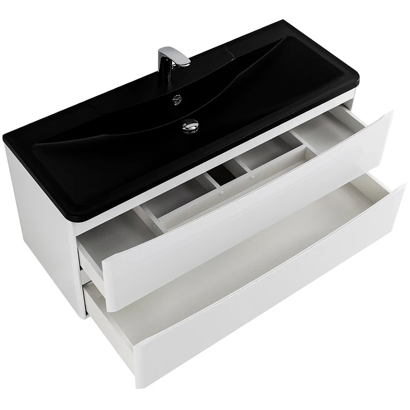 Тумба под раковину BelBagno 120 ACQUA-1200-2C-SO-BL подвесная Bianco Lucido МДФ / ЛДСП