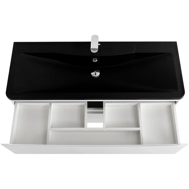 Тумба под раковину BelBagno 120 ACQUA-1200-2C-SO-BL подвесная Bianco Lucido МДФ / ЛДСП