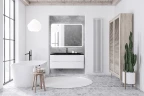Тумба под раковину BelBagno 120 ACQUA-1200-2C-SO-BL подвесная Bianco Lucido МДФ / ЛДСП