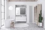 Тумба под раковину BelBagno 120 ACQUA-1200-2C-SO-BL подвесная Bianco Lucido МДФ / ЛДСП