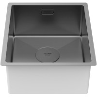 Кухонная мойка Paulmark Next 38 Uni PM213844-GM Вороненая сталь нержавеющая сталь встраиваемый