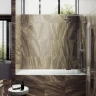Шторка для ванны Maybah Glass MGV-572-4 515х1400 складная 2 секции Хром глянцевый стекло прозрачное