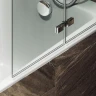 Шторка для ванны Maybah Glass MGV-572-4 515х1400 складная 2 секции Хром глянцевый стекло прозрачное