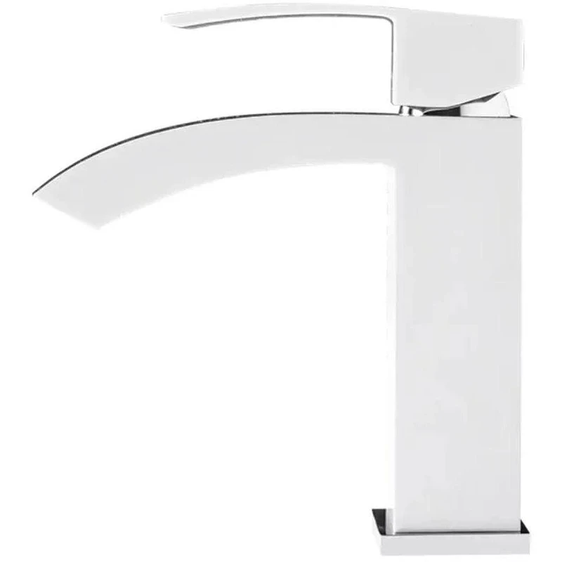 Смеситель для раковины Hansberge Cubito H1077W цвет Белый Хром