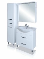 Шкаф пенал Bellezza Анкона 40 L 4629605662015 Белый МДФ / ЛДСП