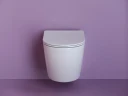 Комплект унитаза DIWO Ceramicanova Uno Rimless CN11001 с сиденьем с инсталляцией DIWO 4501 с клавишей смыва цвет Глянцевый белый