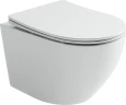 Комплект унитаза DIWO Ceramicanova Uno Rimless CN11001 с сиденьем с инсталляцией DIWO 4501 с клавишей смыва цвет Глянцевый белый