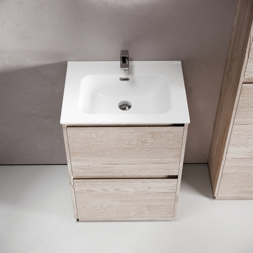 Тумба под раковину Sancos Libra Floor 60 LB60FEG Дуб галифакс натуральный МДФ / ЛДСП