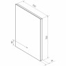 Зеркало Континент Trezhe 500x700 ЗЛП608 с подсветкой с бесконтактным выключателем стекло