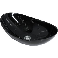 Раковина-чаша Stella Polar Орион 58 SP-00001055 Черный мрамор