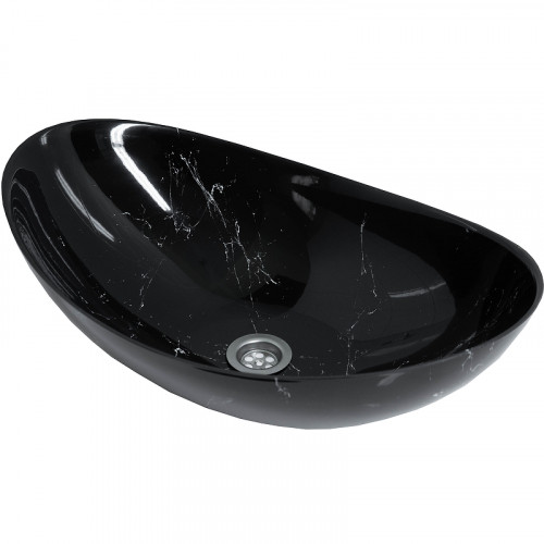 Раковина-чаша Stella Polar Орион 58 SP-00001055 Черный мрамор