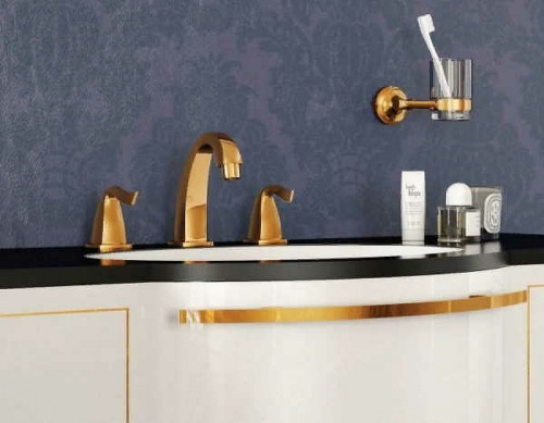 Смеситель для раковины Creavit Giza GZ1503G Золото латунь