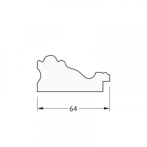 Зеркало Evoform Definite 115х65 BY 3205 в багетной раме - Версаль кракелюр 64 мм стекло