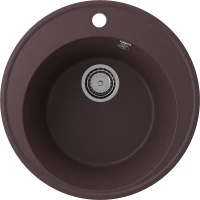 Кухонная мойка Ulgran Quartz Nora 485-06 Трюфель искусственный камень (литьевой мрамор) встраиваемый