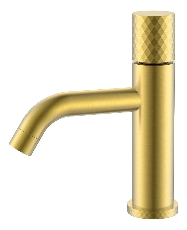Смеситель для раковины Boheme Stick 121-MG цвет Золото матовое