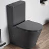 Унитаз компакт CeramaLux 2179XMDH Серый матовый с бачком и сиденьем Микролифт фаянс напольный