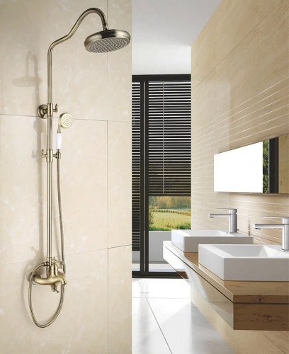 Душевая система Rose R01Q R0136Q Бронза