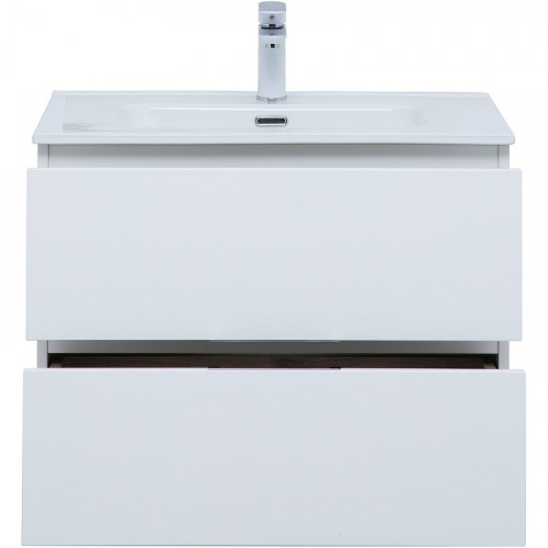 Тумба под раковину Aquanet Алвита New 70 303909 подвесная Белая матовая МДФ / ЛДСП