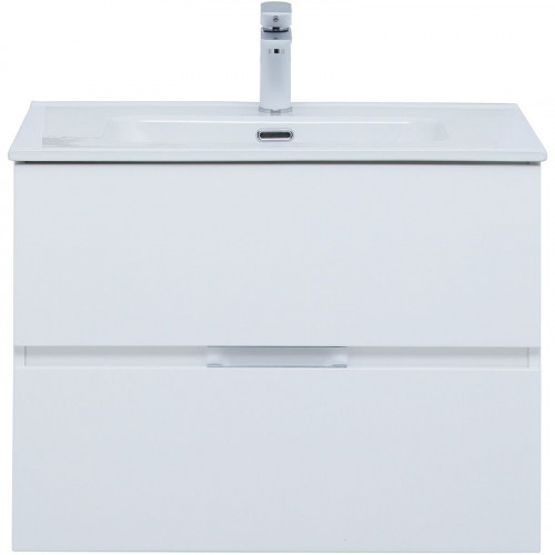 Тумба под раковину Aquanet Алвита New 70 303909 подвесная Белая матовая МДФ / ЛДСП