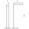 Напольная стойка Colombo Design Mini B4038.NM Черная матовая