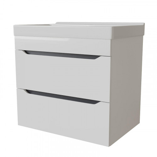 Тумба под раковину Mixline Лайн 60 553009 подвесная цвет Белый