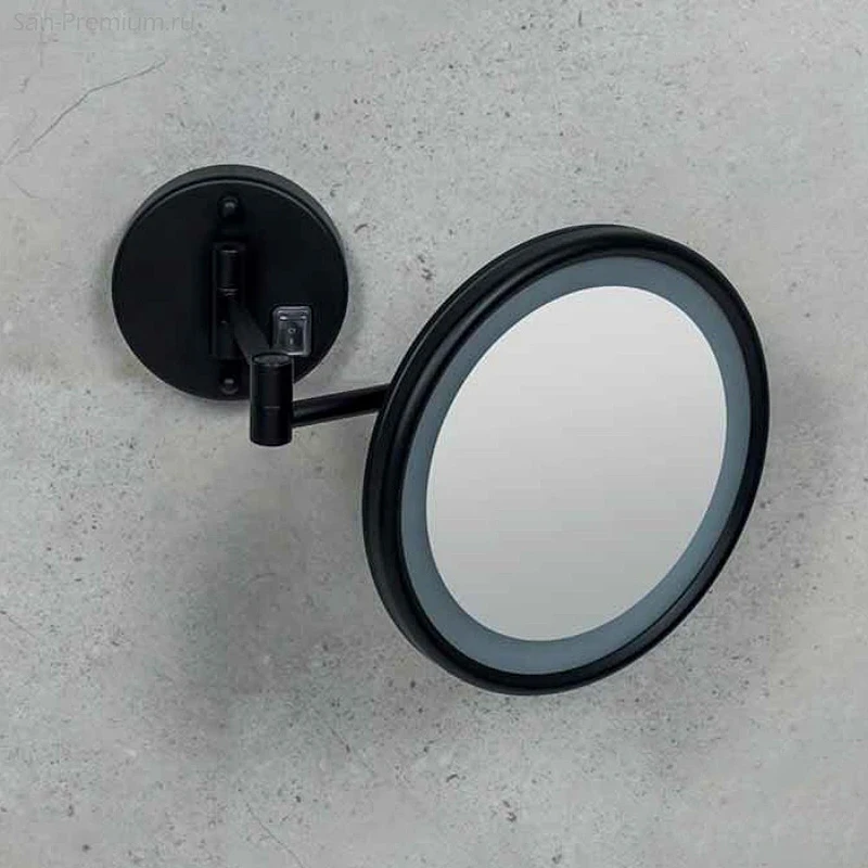 Косметическое зеркало Colombo Design Specchi В9954.NE с подсветкой с увеличением Черное