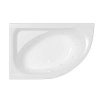 Акриловая ванна Whitecross Aquarella 170x110 L 0108.170110.100.SMART.WH цвет Белый с гидромассажем форсунки Белые