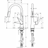 Смеситель для кухни Hansgrohe Talis S 72813000 Хром латунь