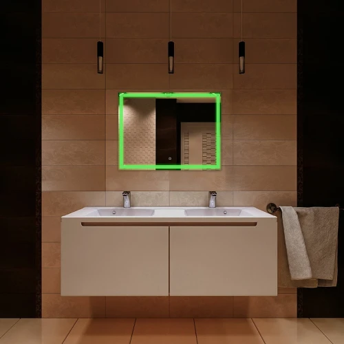 Зеркало Silver Mirrors Livia-RGB 80 LED-00002638 с подсветкой с сенсорным выключателем и диммером стекло