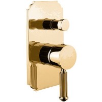 Смеситель для душа Cezares Olimp VDIM-L OLIMP-VDIM-03/24-L Золото 24 карат латунь встраиваемый
