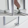 Душевая дверь WasserKRAFT Dinkel 130 58R30 профиль Хром стекло прозрачное