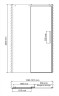 Душевая дверь WasserKRAFT Dinkel 130 58R30 профиль Хром стекло прозрачное