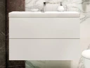 Тумба под раковину Art&Max Verona Push 80 AM-Verona-Push-800-2C-SO-BI-TS подвесная цвет Белый матовый с тиснением