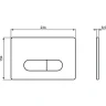 Инсталляция Ideal Standard Prosys TT00007/115A6 для унитаза с Черной матовой клавишей смыва пластик