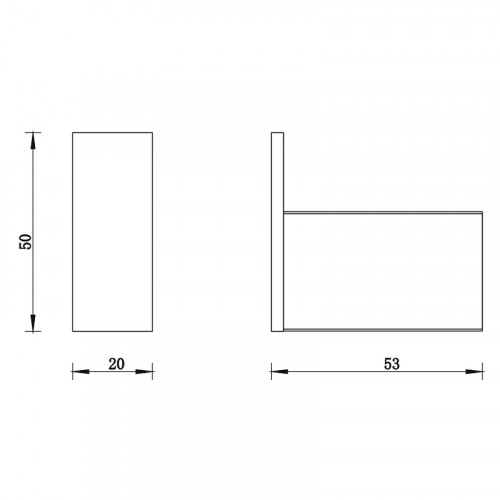 Крючок Whitecross Cubo black CU2410BL Черный матовый
