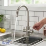 Cмеситель для кухни Ceruttispa Аниэлло (Aniello) BN CT12088 12088 цвет Никель матовый