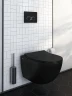 Кнопка смыва для инсталляции Vitra Sirius 740-0411 Черная матовая